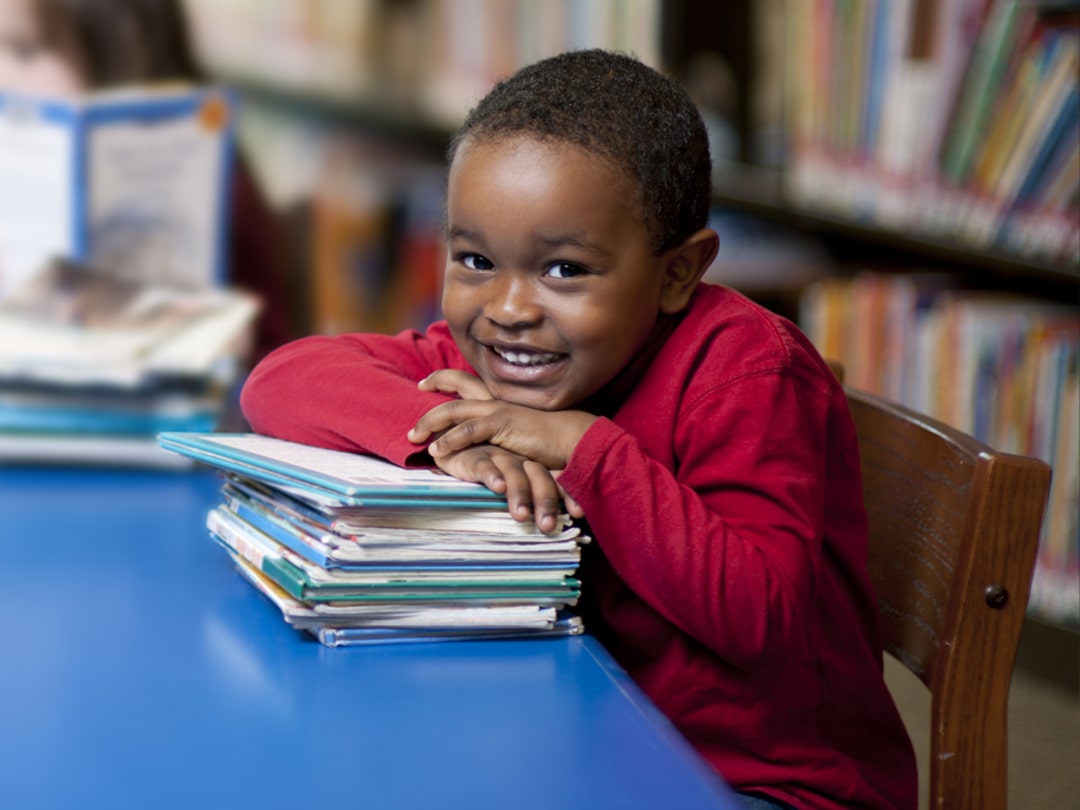 young child smiling