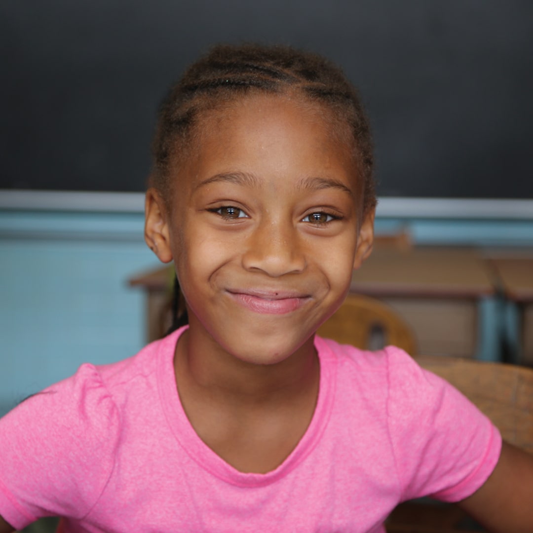 young child smiling